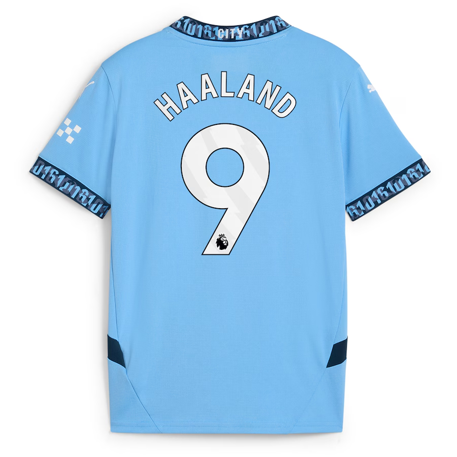 Erling Haaland Manchester City Youth Home Jersey 2024 25 Eurosport erling-haaland-manchester-city-youth-home-jersey-2024-25-eurosport