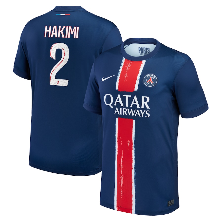 Achraf Hakimi Nike Paris Saint-Germain PSG Home Jersey 2024/25 Achraf Hakimi Nike Paris Saint-Germain PSG Home Jersey 2024/25