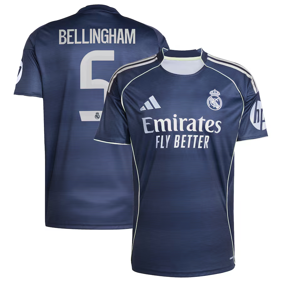 adidas Real Madrid Away Jersey 2025/26 Bellingham 5