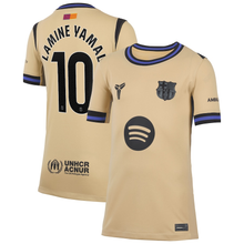 Load image into Gallery viewer, Nike Barcelona Youth Away Jersey 2025/26 Lamine Yamal 10
