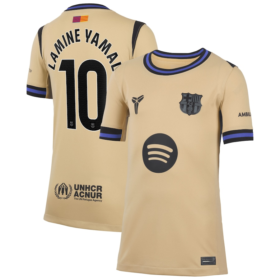 Lamine Yamal Nike Barcelona Youth Away Jersey 2025/26 – Eurosport