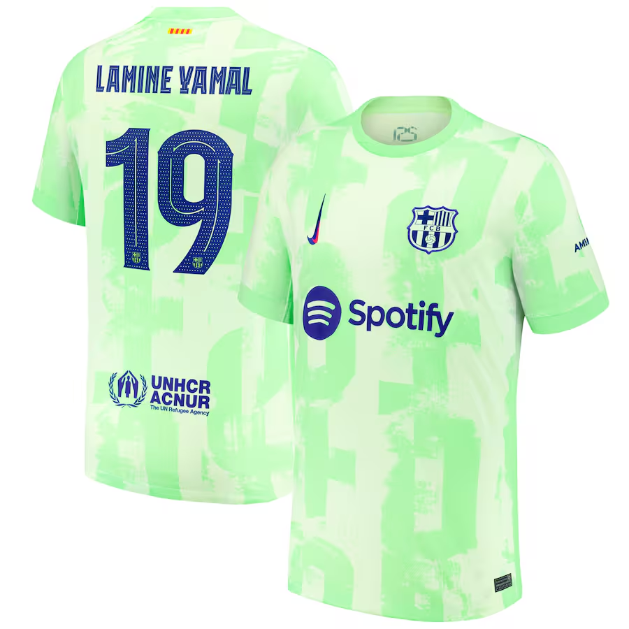 Lamine Yamal Nike Barcelona Third Jersey 2024/25 – Eurosport Soccer Stores