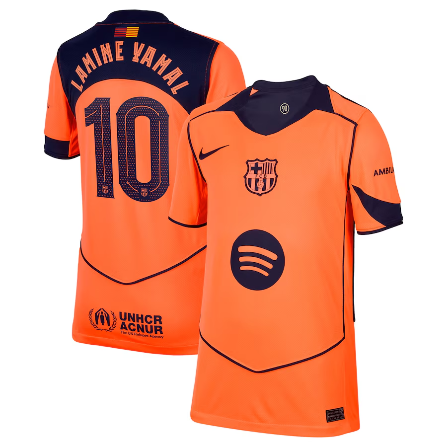 Lamine Yamal Nike Barcelona Youth Third Jersey 2025/26 – Eurosport