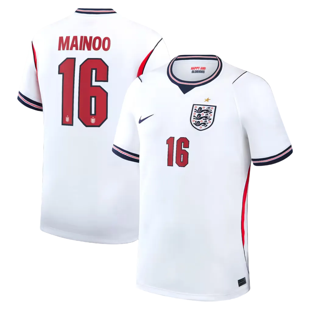 イングランド代表 ユニフォーム 26 MAINOO Kobbie Mainoo England Home Jersey World Cup 2026 – Eurosport