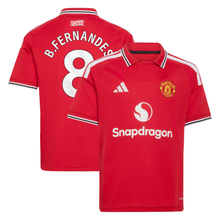 Load image into Gallery viewer, Bruno Fernandes Manchester United Youth Home Jersey 2026/27
