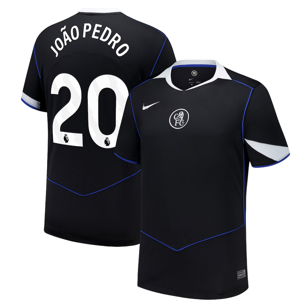 Joao Pedro Nike Chelsea Third Jersey 2025/26 - Black – Eurosport