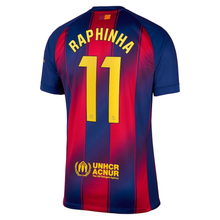 Load image into Gallery viewer, Nike Barcelona Home Jersey 2025/26 Raphinha 11
