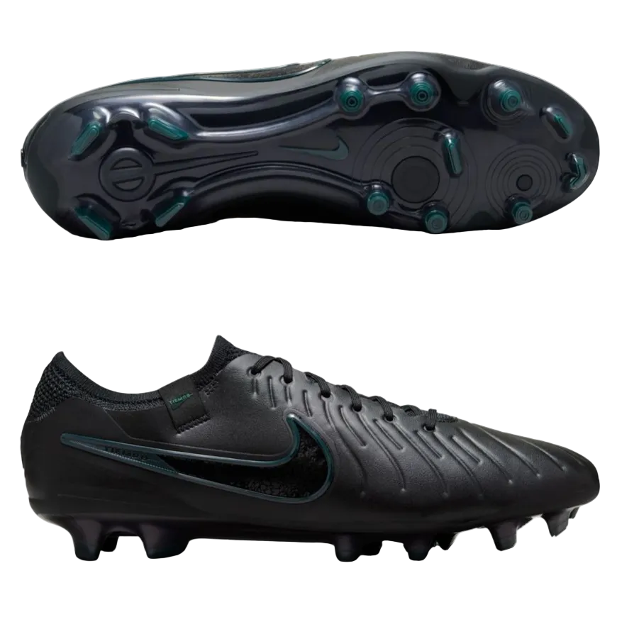 nike tiempo black blue