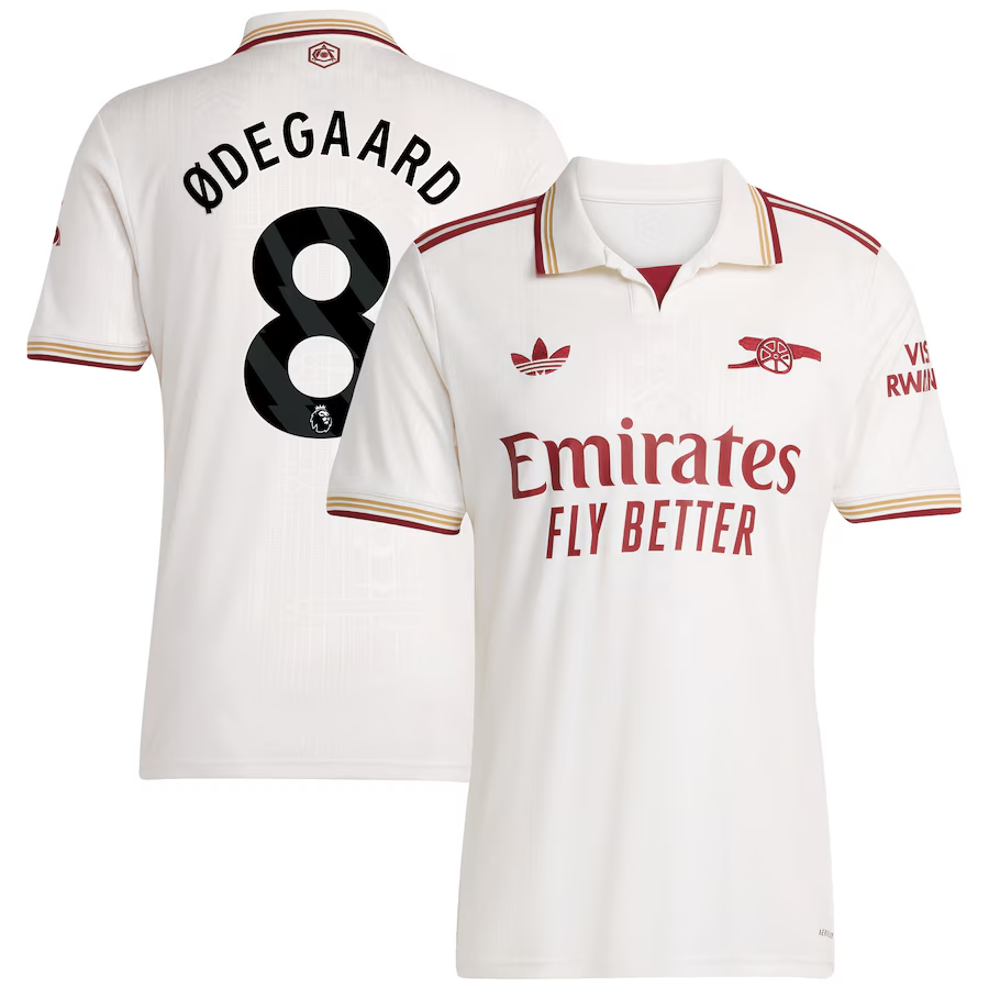 adidas Arsenal Third Jersey 2025/26 Odegaard 8 – Eurosport Soccer