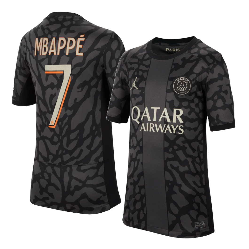Mbappe black psg jersey sales