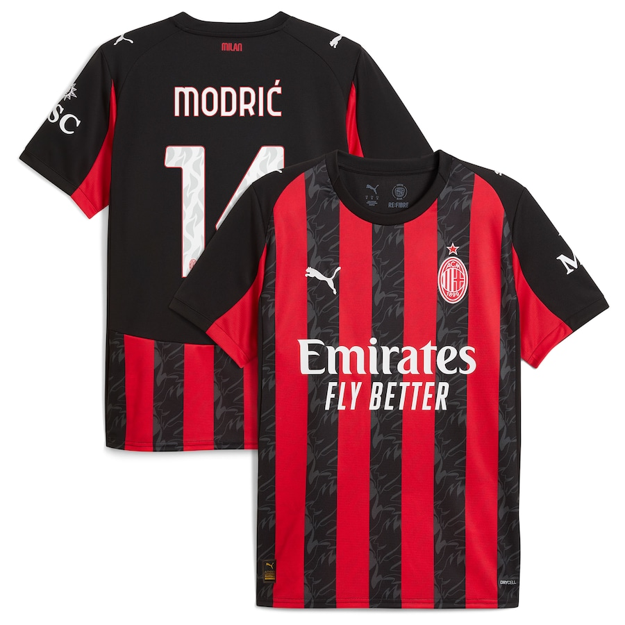 Luka Modric Puma AC Milan Home Jersey 2025/26 – Eurosport Soccer