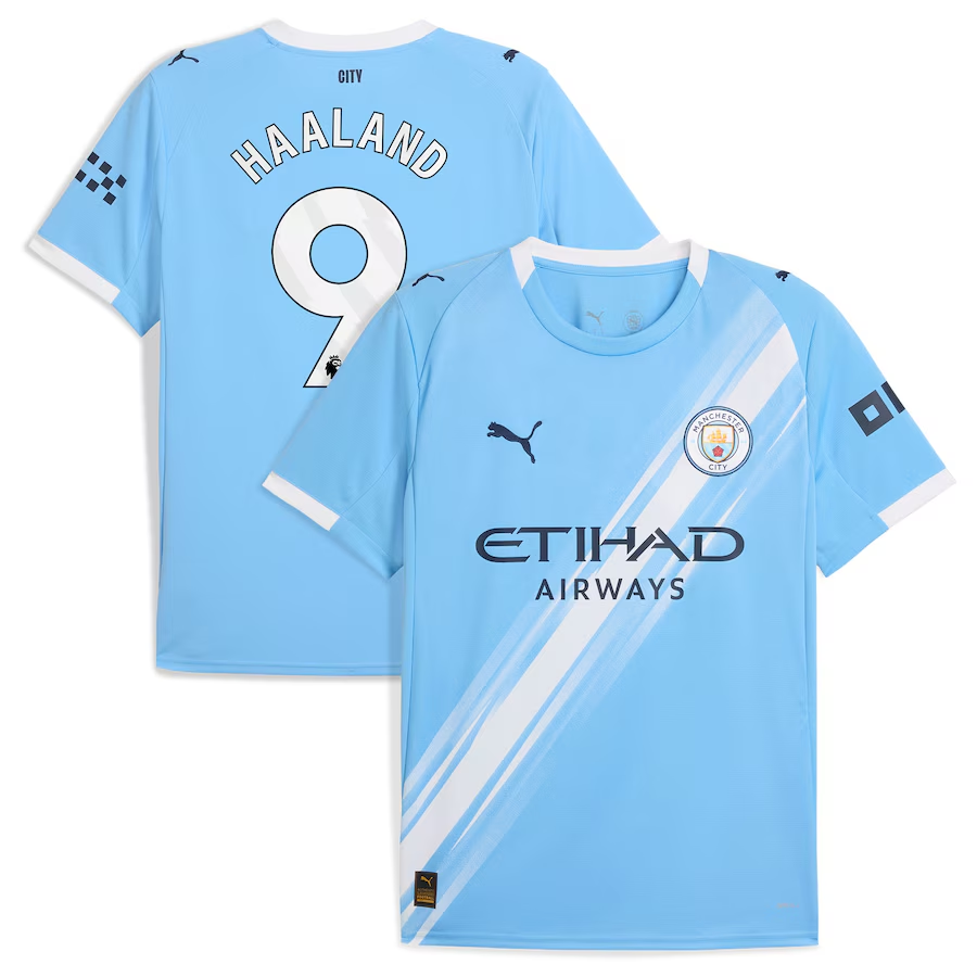 Puma Manchester City Home Jersey 2025/26 Haaland 9