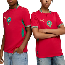 Load image into Gallery viewer, Puma Morocco Youth Home Jersey World Cup 2026
