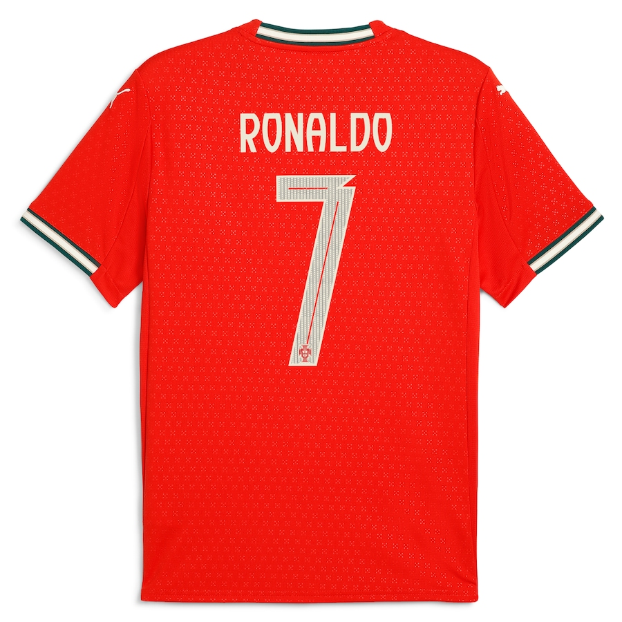Cristiano Ronaldo Puma Portugal Youth Home Jersey 2025 Eurosport cristiano-ronaldo-puma-portugal-youth-home-jersey-2025-eurosport