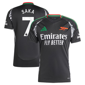 Bukayo Saka adidas Arsenal Away Jersey 2024/25