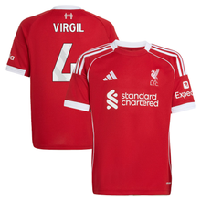 Load image into Gallery viewer, adidas Liverpool Youth Home Jersey 2025/26 Virgil 4
