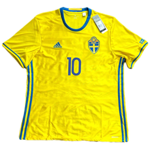 Load image into Gallery viewer, Zlatan Ibrahimovic adidas Sweden Home Jersey
