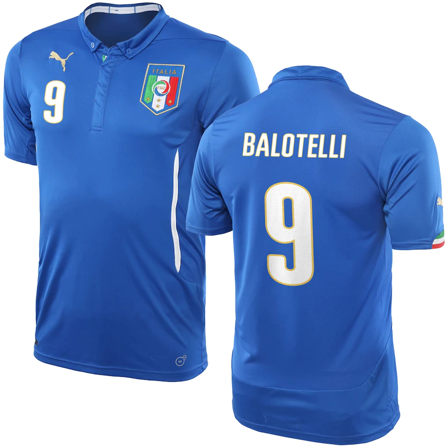 Puma Italy Home Jersey Balotelli #9