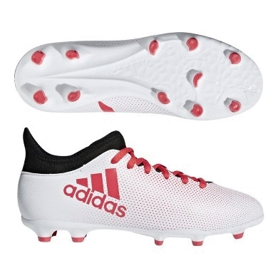 adidas Junior X 17.3 Firm Ground Cleats White Eurosport Soccer