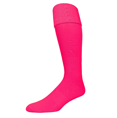 Pear Sox Euro Soccer Sock - Neon Pink