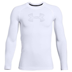 Under Armour Youth Compression LS Top - White