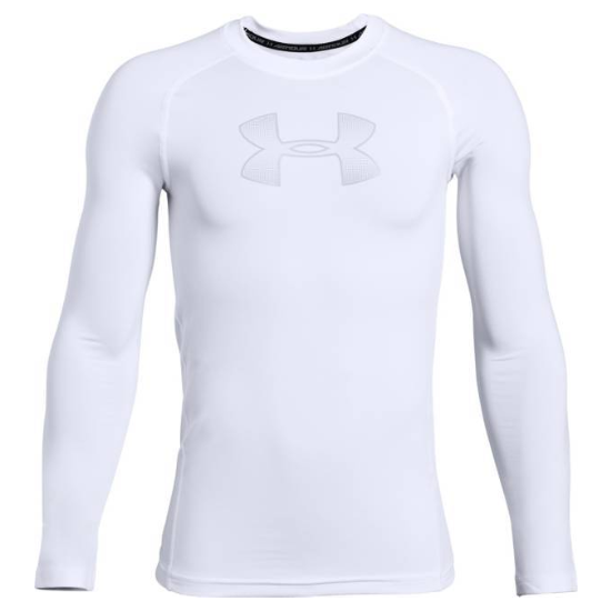 Under Armour Youth Compression LS Top - White