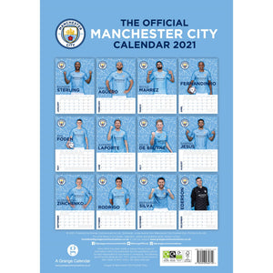 Manchester City 2021 Calendar