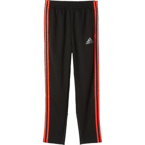 Adidas Vintage Black Red Classic 3 Stripe Track Pants Youth Large