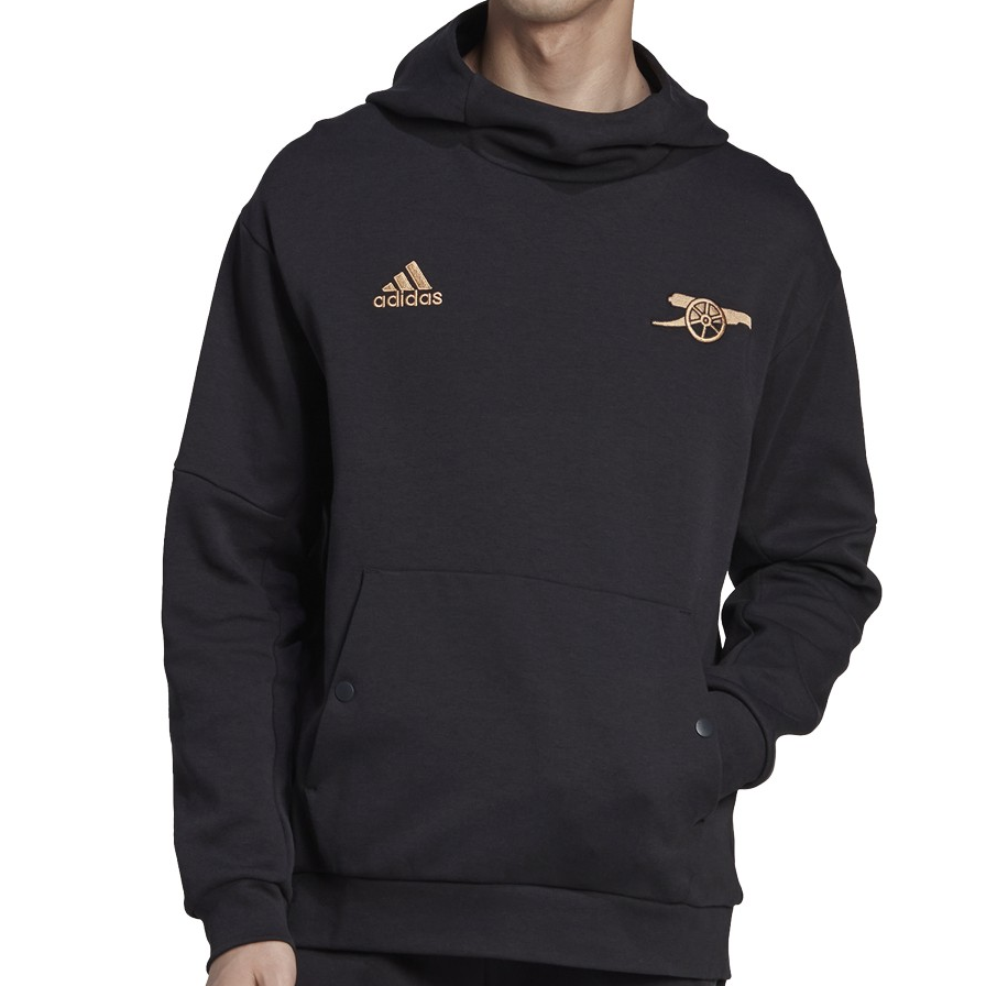 adidas Arsenal Travel Hoodie 2022 23 Black Eurosport Soccer Stores