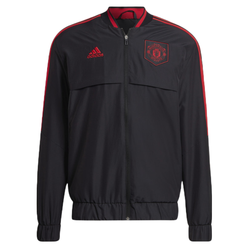 adidas Manchester United Anthem Jacket 2022/23 - Black