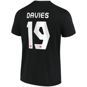 Nike Alphonso Davies Canada Black Jersey World Cup 2022