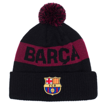 Load image into Gallery viewer, FC Barcelona Pom Beanie
