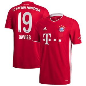 adidas Youth Bayern Home Jersey 2020/21 DAVIES #19