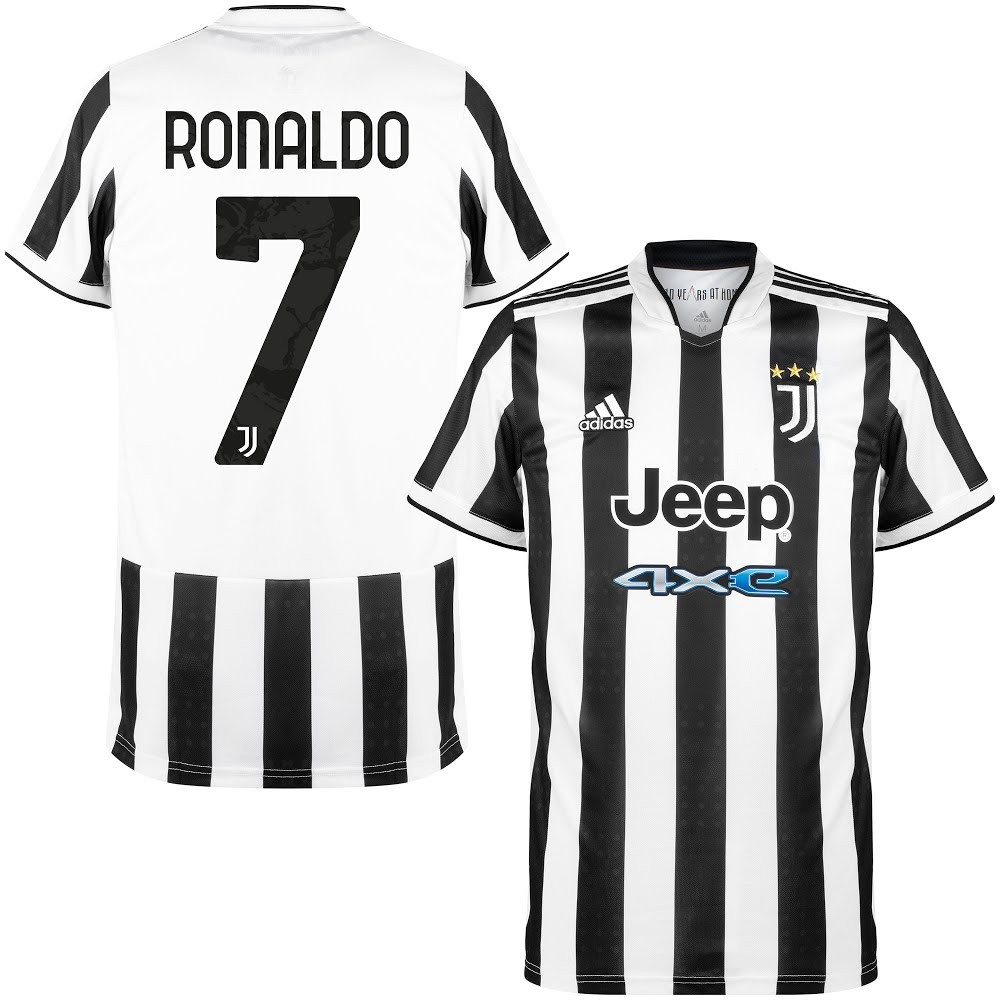 adidas Juventus Ronaldo 7 Home Jersey 2021/22