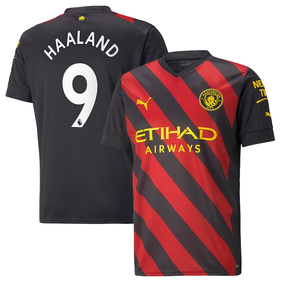  Haaland #9 Man City Away Men's Soccer Jersey 22/23 (as1, Alpha,  l, Regular, Regular, Large) : Clothing, Shoes & Jewelry