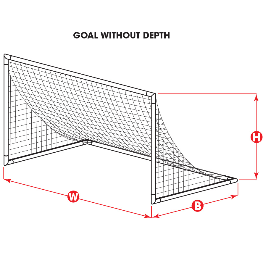 Kwikgoal Soccer Net 6 1/2H X 12W X 0D X 6 1/2B, 120MM MESH – Eurosport ...