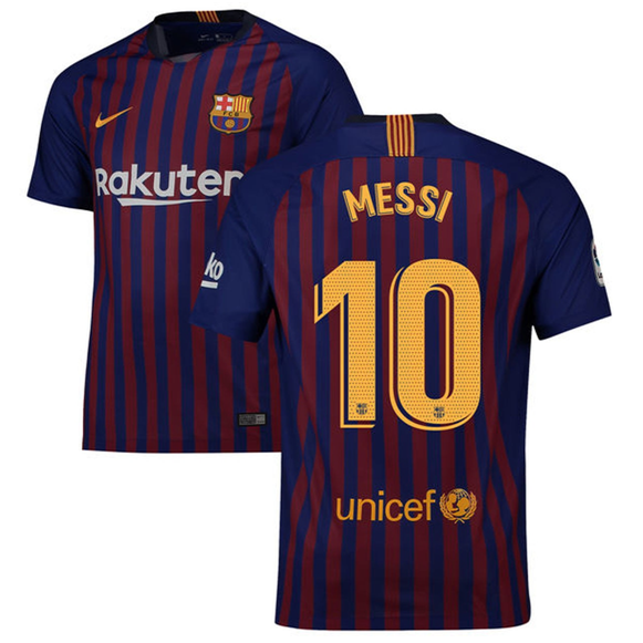 Nike Youth Barcelona Home Jersey MESSI 10