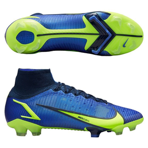 Nike Mercurial Superfly 8 Elite FG Sapphire Volt Soccer Cleats Eurosport Soccer Stores