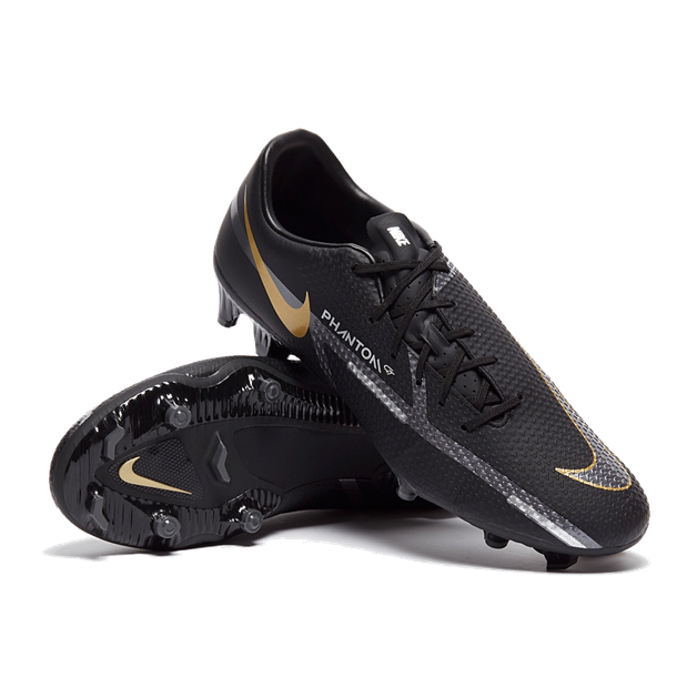 Nike Phantom GT2 Academy FG/MG Soccer Cleats   Black & Gold