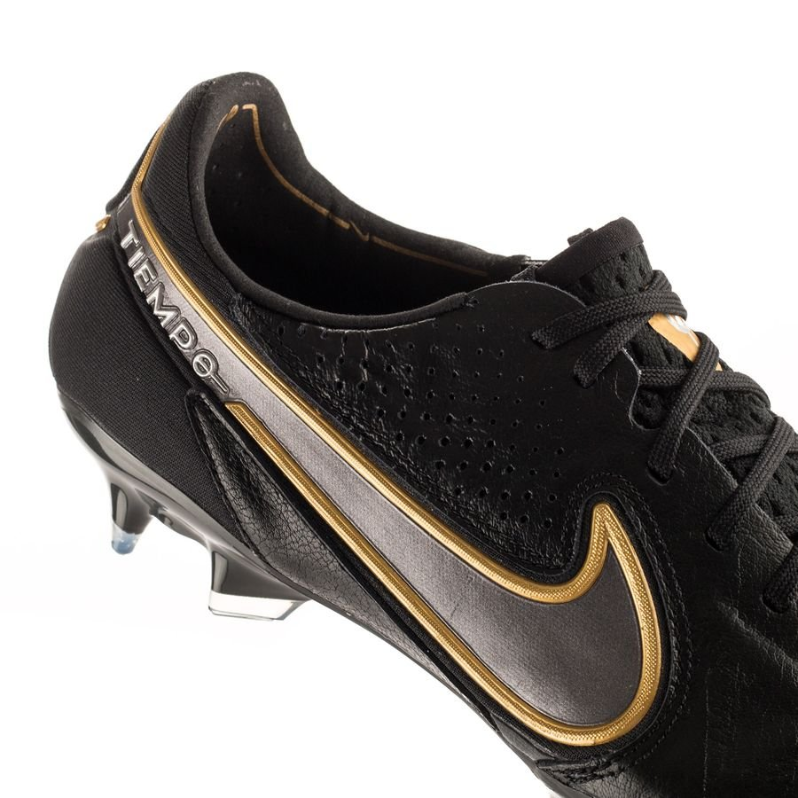 Nike Tiempo Legend 9 Elite FG Cleats Black Gold Eurosport