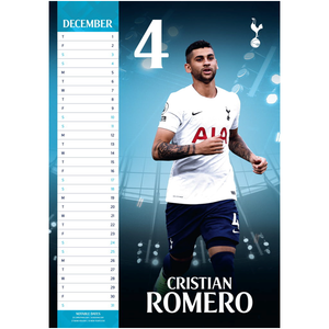 Tottenham Official 2022 Calendar
